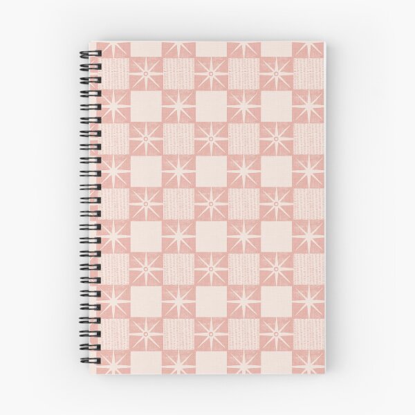 Item preview, Retro Starburst Quilt Block - Mid-Century Checkers Pink designed and sold by susycosta.