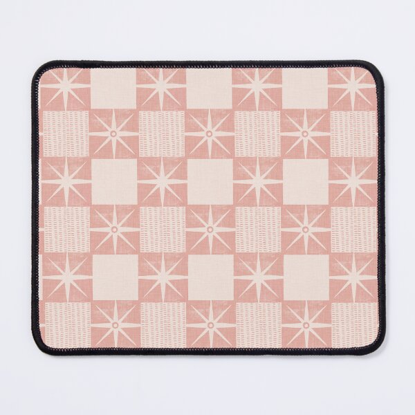 Item preview, Retro Starburst Quilt Block - Mid-Century Checkers Pink designed and sold by susycosta.
