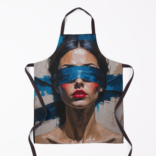Item preview, Blindfolded Woman Painting designed and sold by ArtisticPen-art.