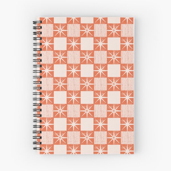 Item preview, Retro Starburst Quilt Block - Minimalist Mid Century Salmon Orange designed and sold by susycosta.