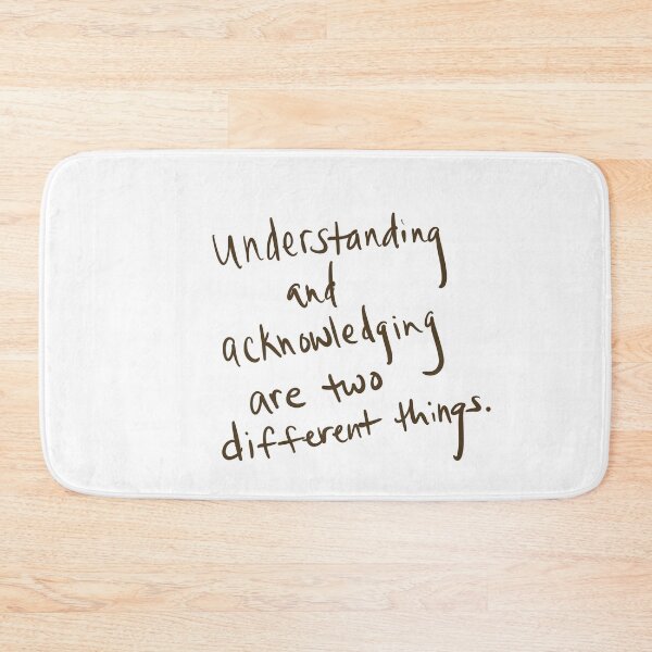 Item preview, Understanding and acknowledging are two different things designed and sold by abeink.