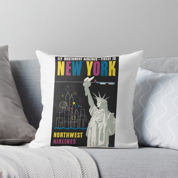 Item preview,  Travel Poster Fly Northwest Airlines  finest to New York  Wessel  designed and sold by TeeARTHY.
