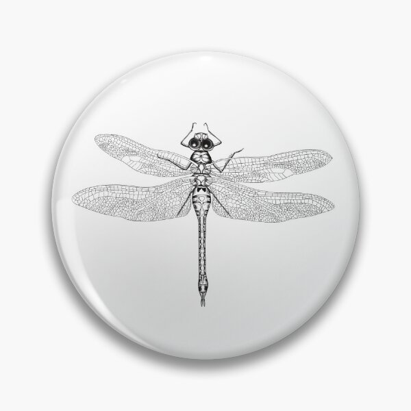 Item preview, Dragonfly pencil drawing designed and sold by CarolineMarcel.