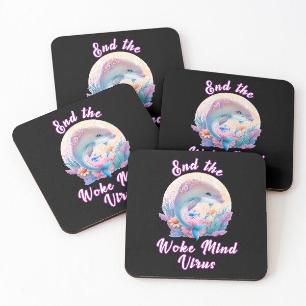 Item preview, Cute Dolphin - End the Woke Mind Virus designed and sold by WigOutlet.