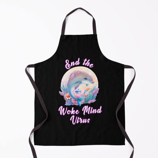 Item preview, Cute Dolphin - End the Woke Mind Virus designed and sold by WigOutlet.