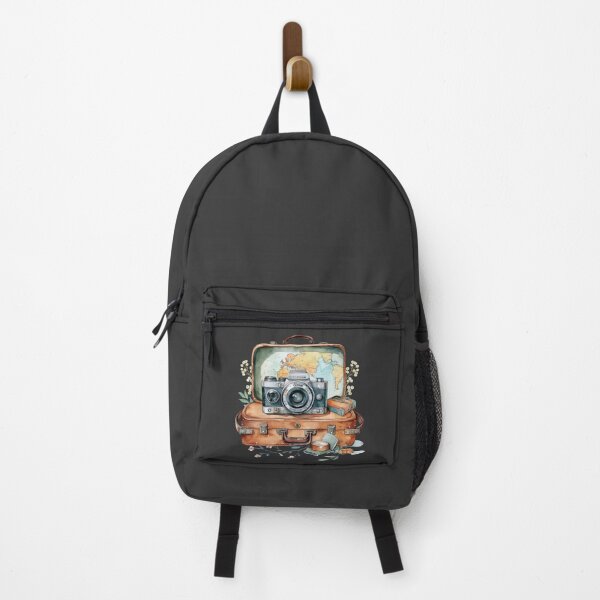 Item preview, Camera and suitcase, Photography, Watercolors designed and sold by Katarzyna Dembek.