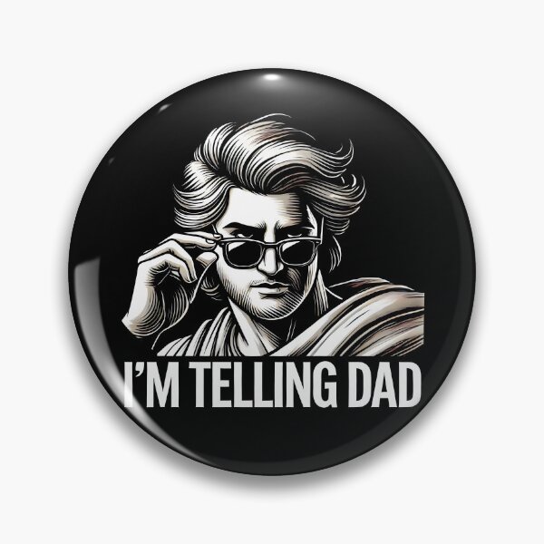 Item preview, I'm Telling Dad Funny Retro Design – Cool Vintage Style Brother Joke Art designed and sold by DrawHandArt.