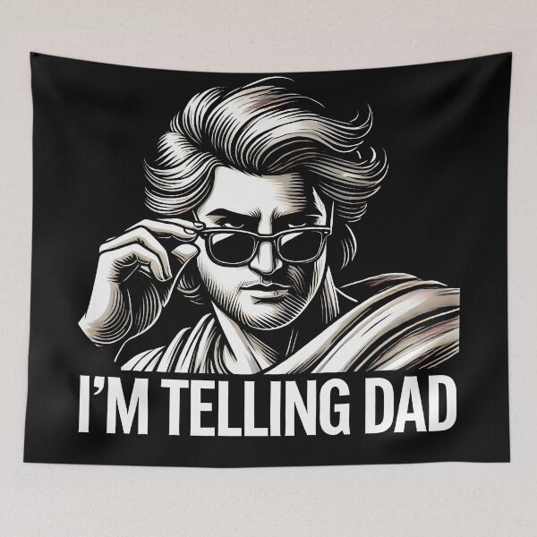 Item preview, I'm Telling Dad Funny Retro Design – Cool Vintage Style Brother Joke Art designed and sold by DrawHandArt.