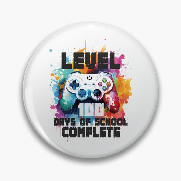 Item preview, Level 100 Days Of School Complete Gamer Video Games Boys designed and sold by Goo2design.