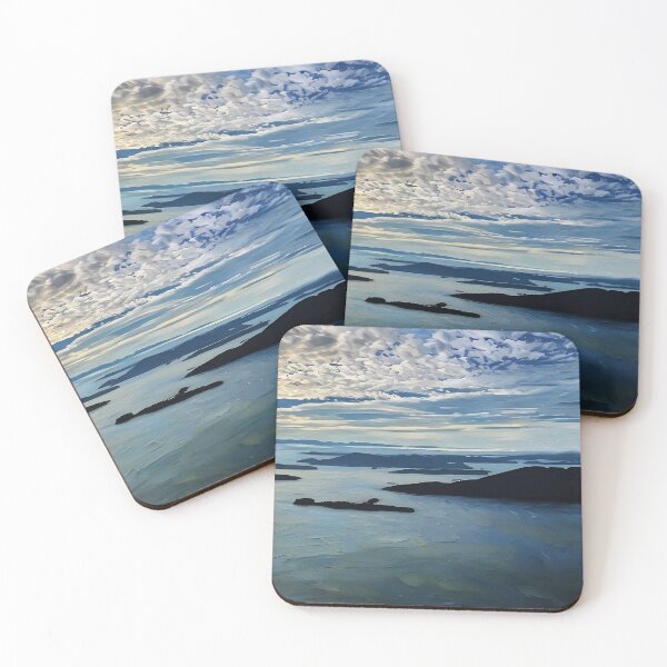 Item preview, Scenic San Juan Islands (Oil Painting) designed and sold by flyscenicair.