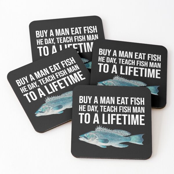 Item preview, Buy A Man Eat Fish designed and sold by kjanedesigns.