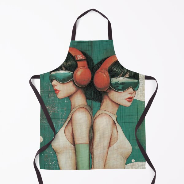 Item preview, Future Twins. Retro modern 1950's colour. designed and sold by Shoot-The-Moon.