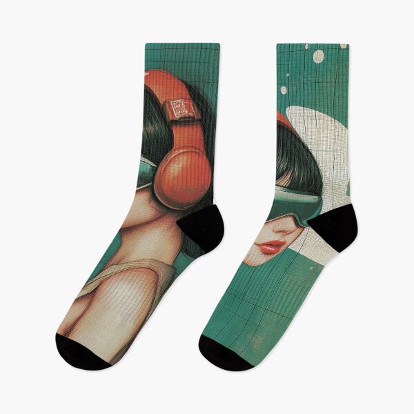 Item preview, Future Twins. Retro modern 1950's colour. designed and sold by Shoot-The-Moon.