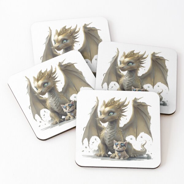 Item preview, Golden one and fuffy one Broccoli the kitten and andarna  designed and sold by inkdrinkingdove.