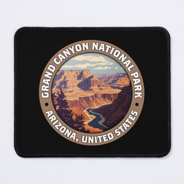 Item preview, Grand Canyon National Park Vintage Minimalist Travel Badge designed and sold by Stylish Grapefruit Familia.