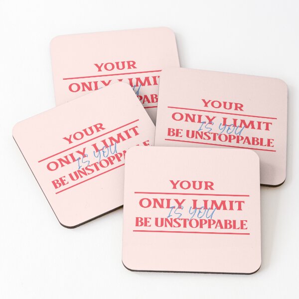 Item preview, Your Only Limit Is You; Be Unstoppable. inspirational quote designed and sold by PositivelyPrinted.