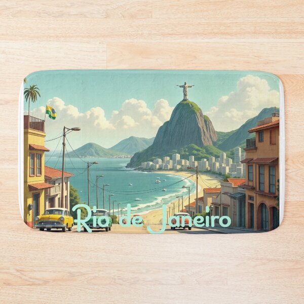Item preview, Wall Art Vintage Travel Poster - Postcard: RIO DE JANEIRO  designed and sold by ForeverPrintsOK.