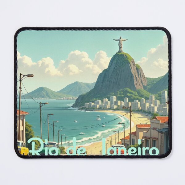 Item preview, Wall Art Vintage Travel Poster - Postcard: RIO DE JANEIRO  designed and sold by ForeverPrintsOK.