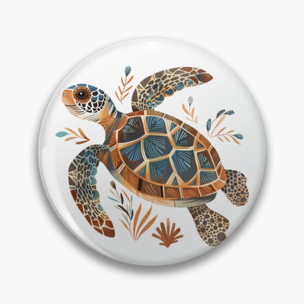 Item preview, water turtle designed and sold by Made-by-Gus.