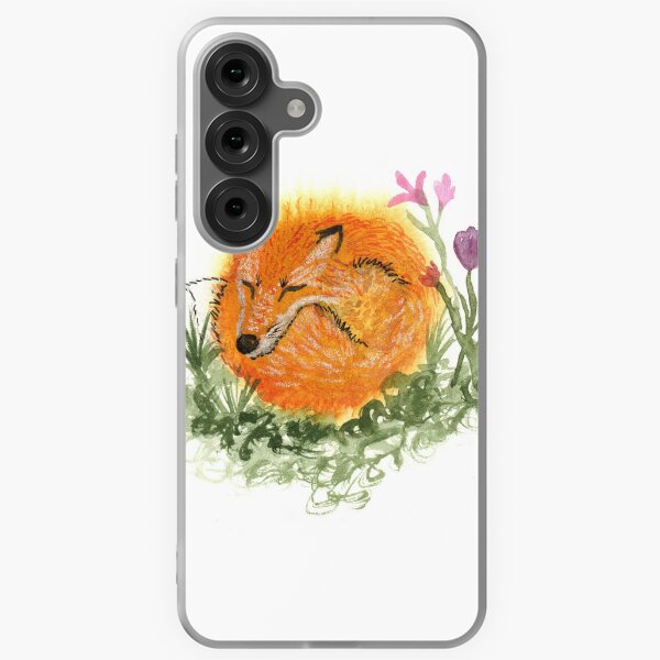 Item preview, sleeping fox in garden designed and sold by Fevered Artist.