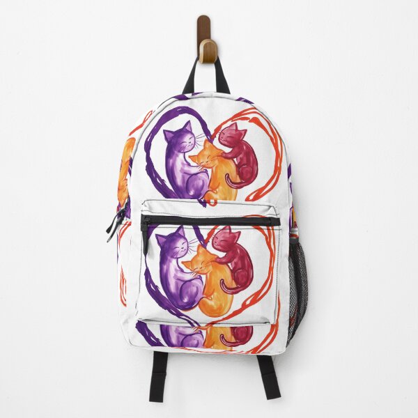 Item preview, Artistic illustration of three cats cuddling in a heart shape designed and sold by olenapetol.