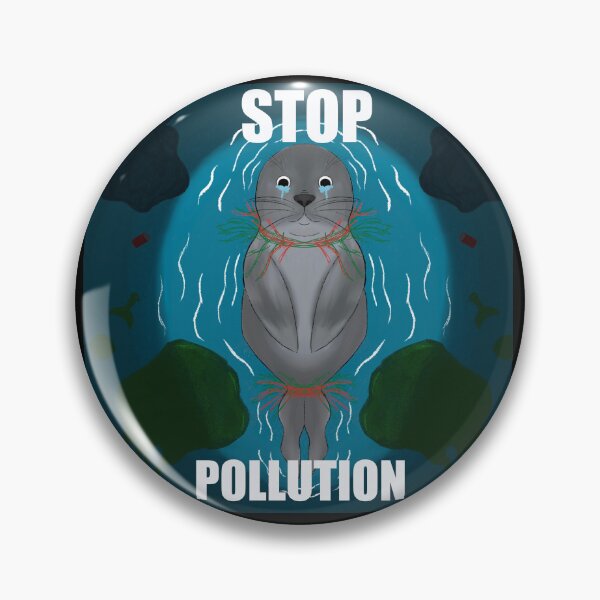 Item preview, Stop Pollution  designed and sold by Racoondoesart.