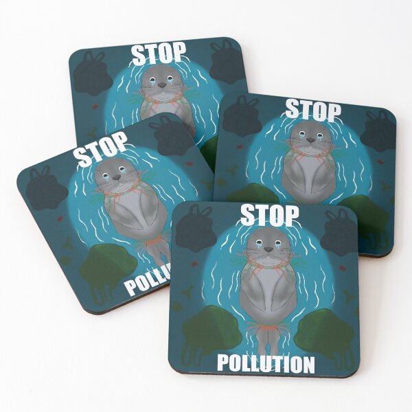 Item preview, Stop Pollution  designed and sold by Racoondoesart.