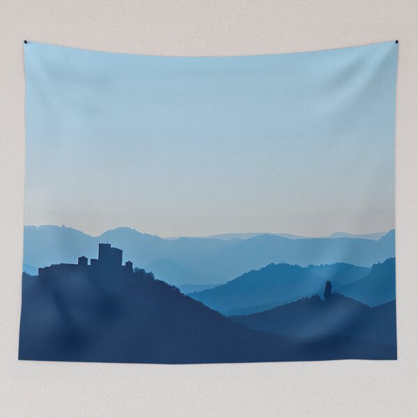 Item preview, View of Trifels Castle and the Palatinate Forest designed and sold by Palatinasart.