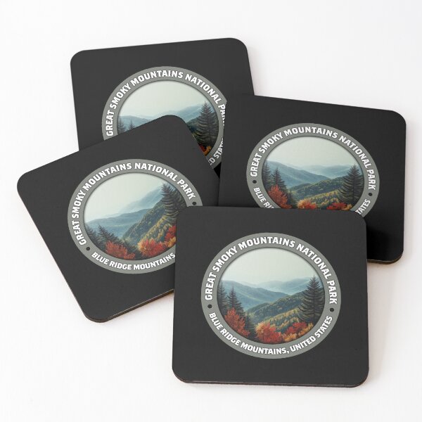 Item preview, Great Smoky Mountains National Park Vintage Minimalist Badge designed and sold by Stylish Grapefruit Familia.