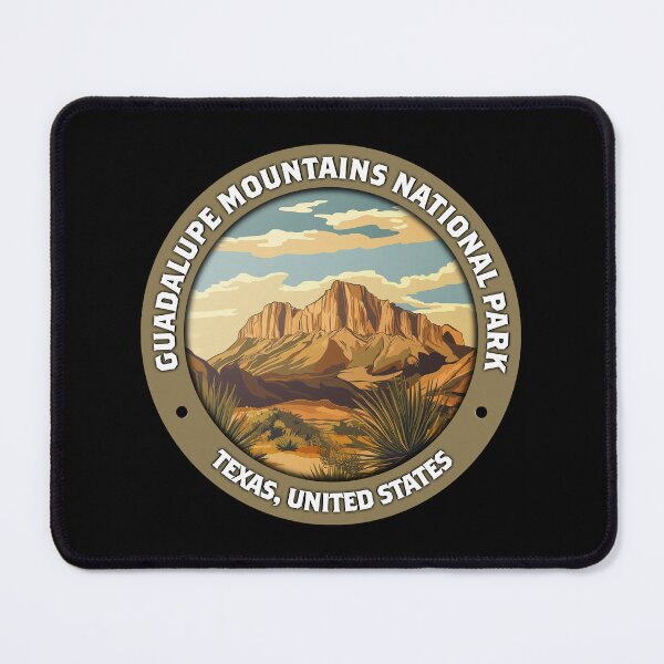 Item preview, Guadalupe Mountains National Park Vintage Minimalist Badge designed and sold by Stylish Grapefruit Familia.