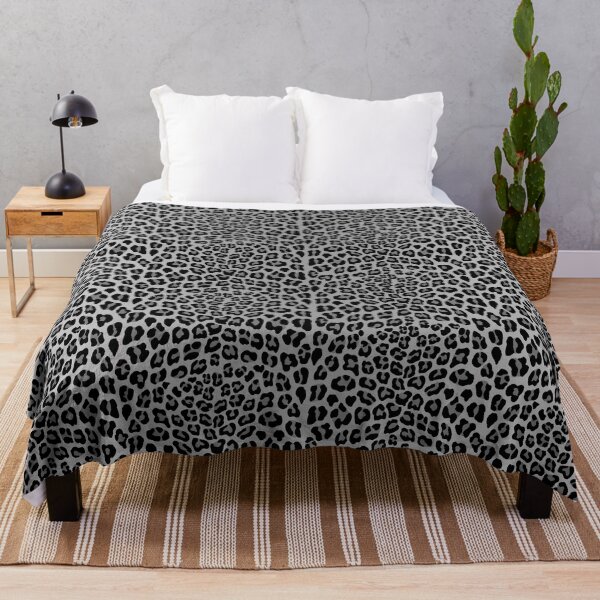 Item preview, Black White Snow Leopard Cheetah Pattern | Wild Animal Print designed and sold by Phat Dog Designs .