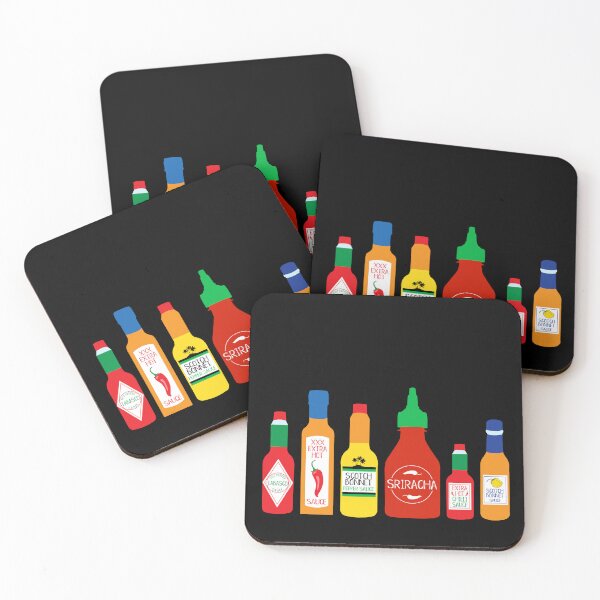 Item preview, Chilli Sauce Bottles Pattern designed and sold by HotHibiscus.