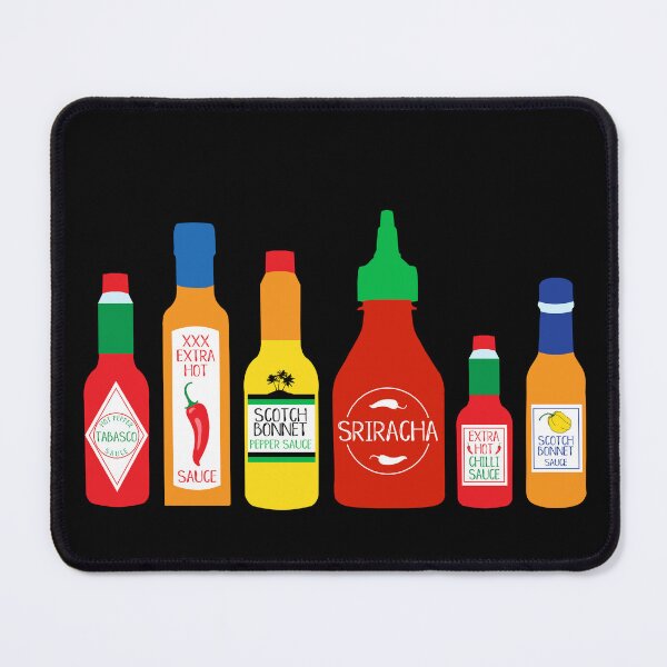 Item preview, Chilli Sauce Bottles Pattern designed and sold by HotHibiscus.