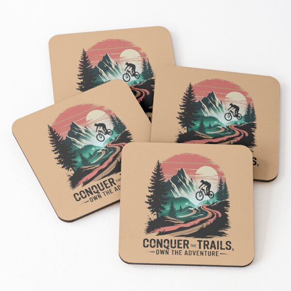 Item preview, Conquer the Trails, Own the Adventure designed and sold by TeeGrit.