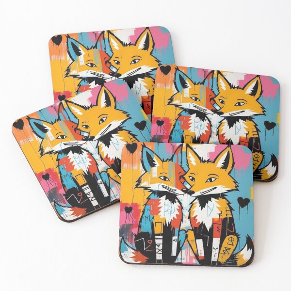 Item preview, Urban Foxes - Playful Graffiti Street Art designed and sold by SparkyBamBam.