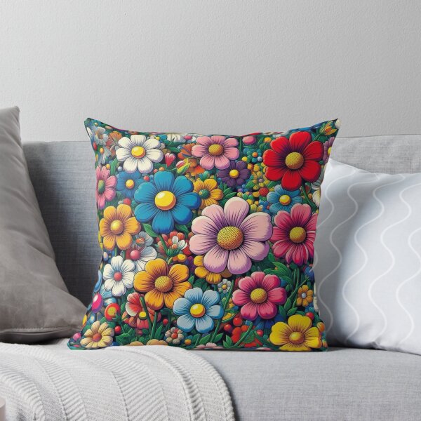 Item preview, Flowers, botanical, spring, floral pattern, cottagecore, japanese pop art designed and sold by Sugar Wisdom .