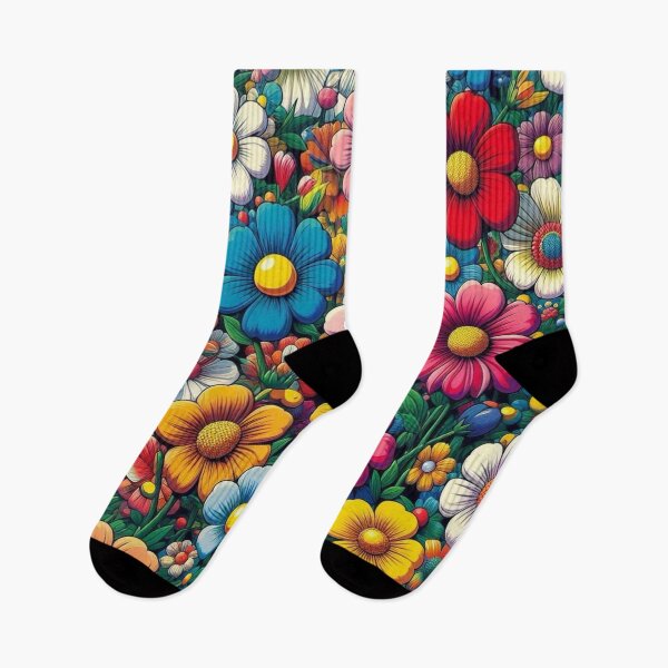 Item preview, Flowers, botanical, spring, floral pattern, cottagecore, japanese pop art designed and sold by Sugar Wisdom .