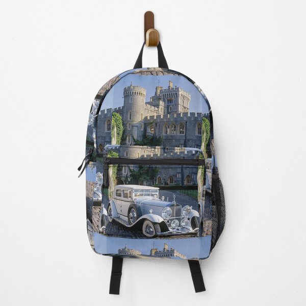 Item preview, White Luxury: Classic Car in Front of the Castle designed and sold by Reina75.
