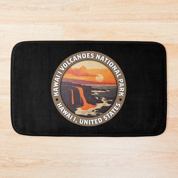 Item preview, Hawai'i Volcanoes National Park Vintage Badge – Minimalist Travel Illustration designed and sold by Stylish Grapefruit Familia.