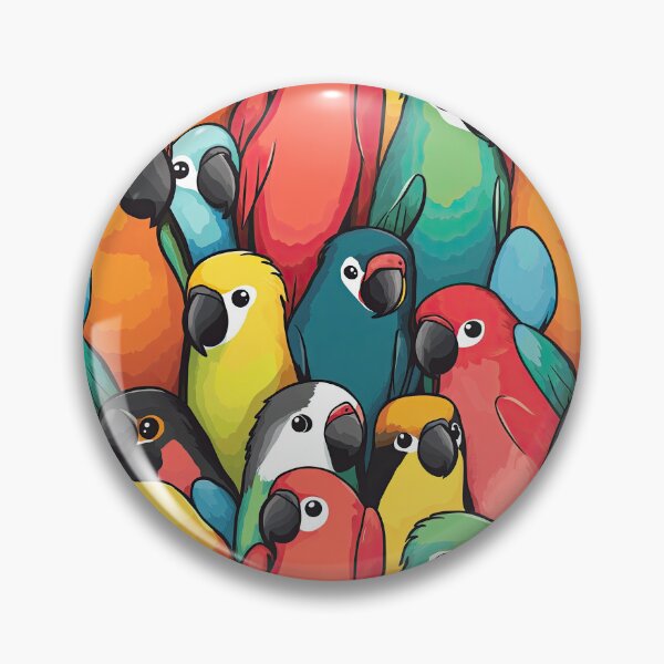Item preview, Cute Budgie Pattern designed and sold by KiwiGrizzly.