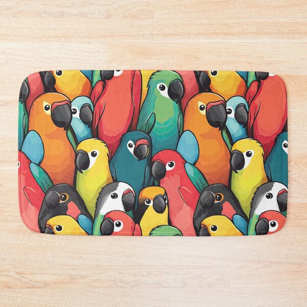 Item preview, Cute Budgie Pattern designed and sold by KiwiGrizzly.