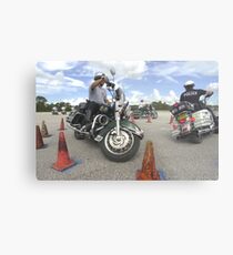 Motorcycle drill Metal Print