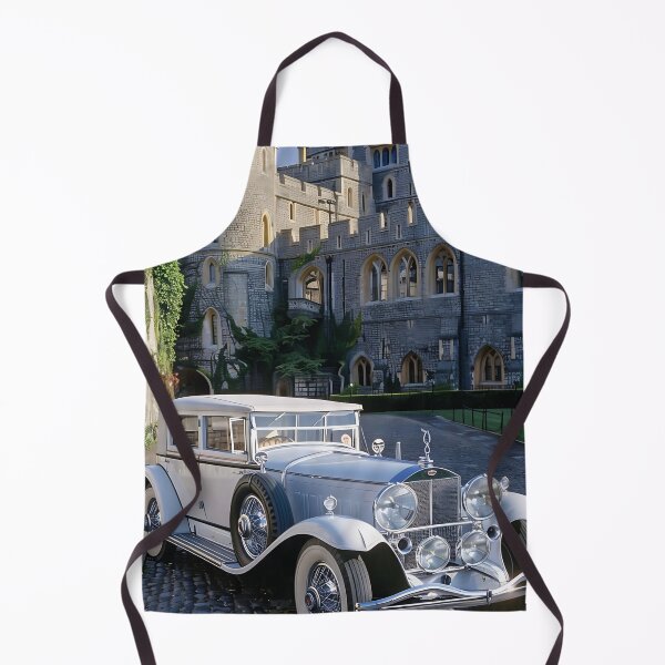 Item preview, White Luxury: Classic Car in Front of the Castle designed and sold by Reina75.