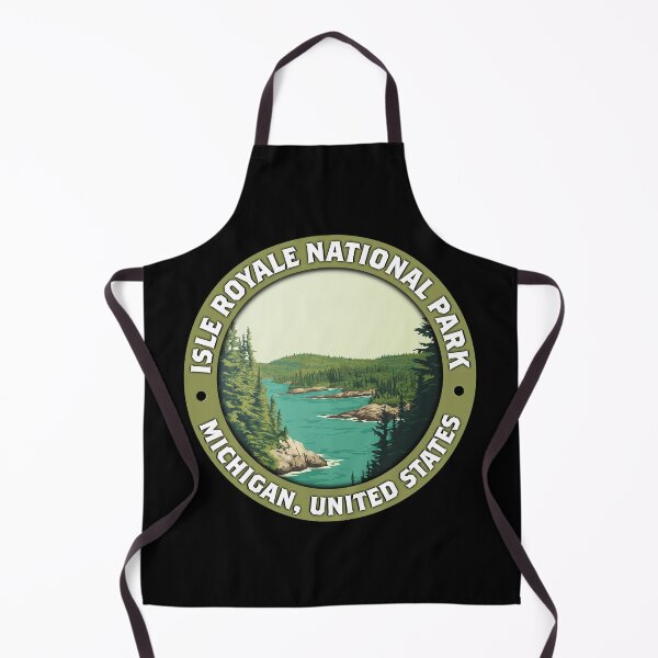 Item preview, Isle Royale National Park Vintage Badge – Minimalist Travel Illustration designed and sold by Stylish Grapefruit Familia.