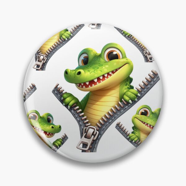 Item preview, Cute Zipper Crocodile designed and sold by Print-wala.