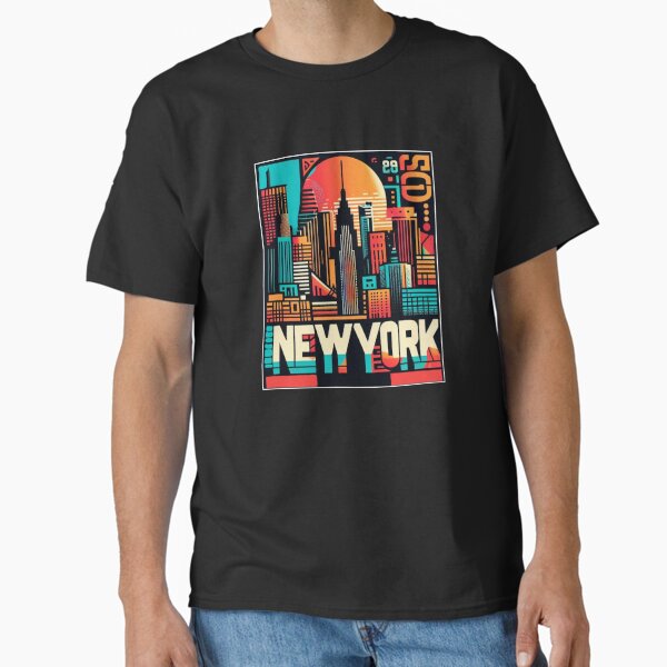 Item preview, New York Skyline Sunset Abstract Art designed and sold by Beloved16.