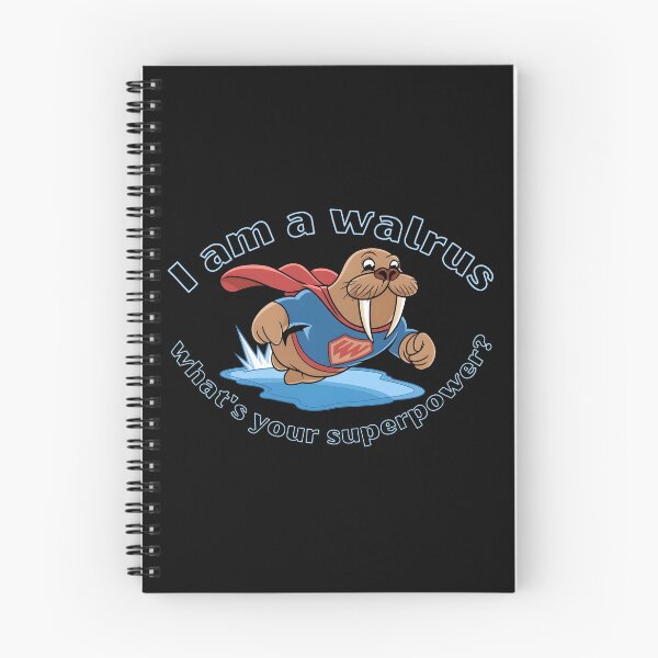 Item preview, Superhero Walrus Cartoon Funny Design, Coolrus The Walrus, Ice Bath designed and sold by IceBathDESIGNS.