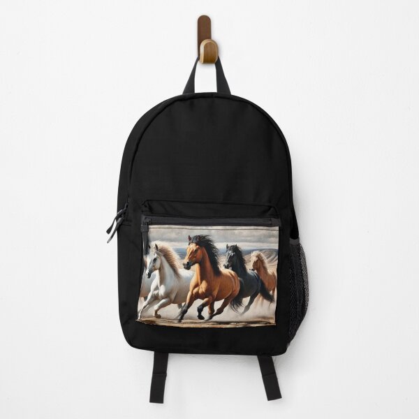 Vista previa del artículo con la obra «Caballos salvajes corriendo», diseñado y vendido por BackgroundND.