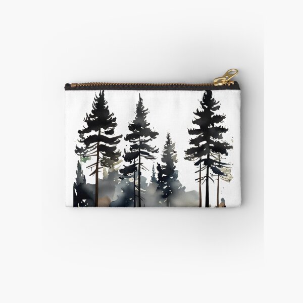 Item preview, Tall Pine Trees in Inc Watercolour @fluidwatercolor designed and sold by fluidwatercolor.
