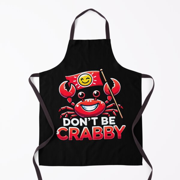 Item preview, Funny 'Don't Be Crabby' Cheerful Red Crab Design for Ocean and Humor Lovers designed and sold by DrawHandArt.